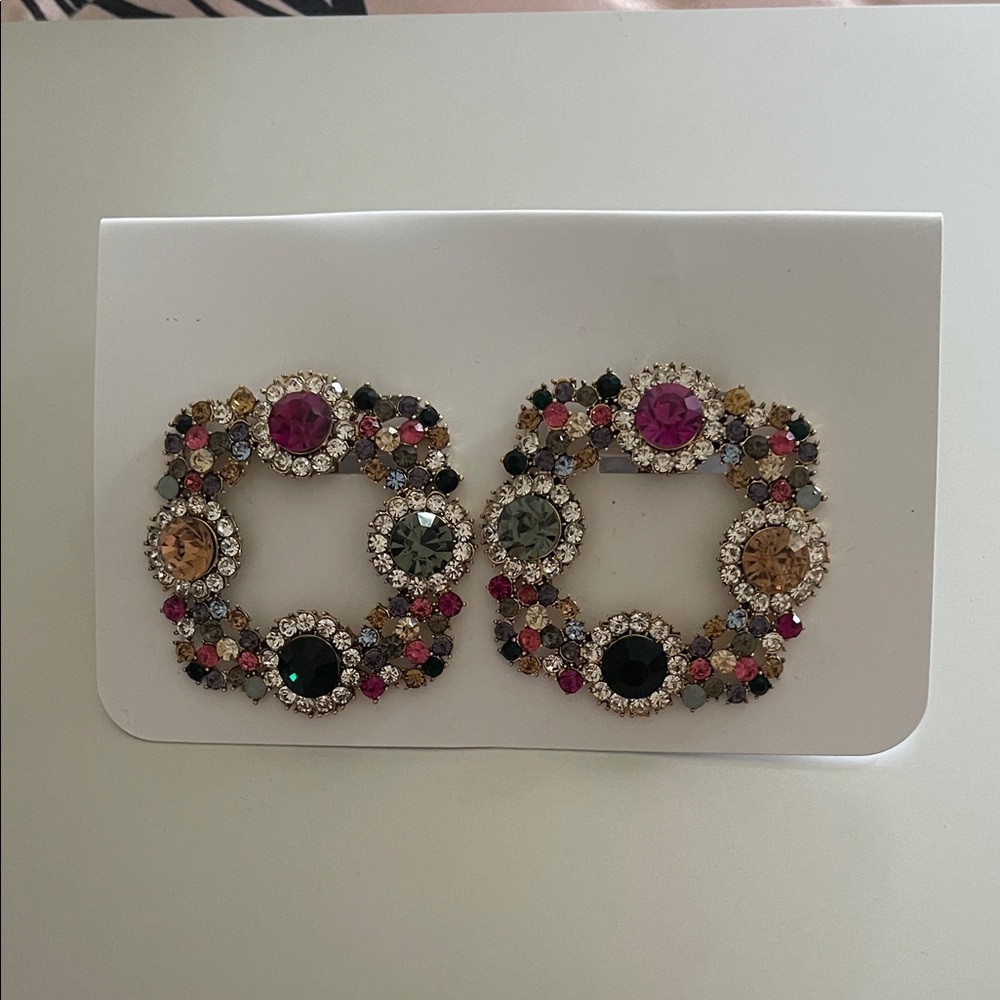 Elegant Multicolor Crystal Earrings